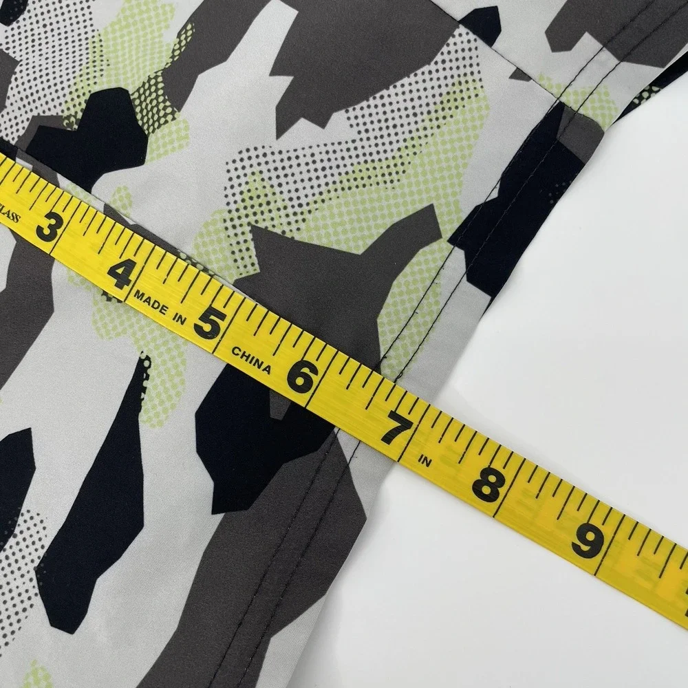 Gymshark Men's Small Camo Training‎ Shorts Green Black Drawstring Athletic Gym